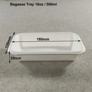 Bandejas para bocadillos desechables compostables con tapa