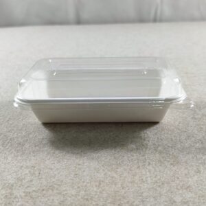 Barquettes à sandwich jetables compostables avec couvercles