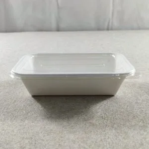 Bagasse Einweg-Lebensmittelschalen mit Deckeln Abdeckungen