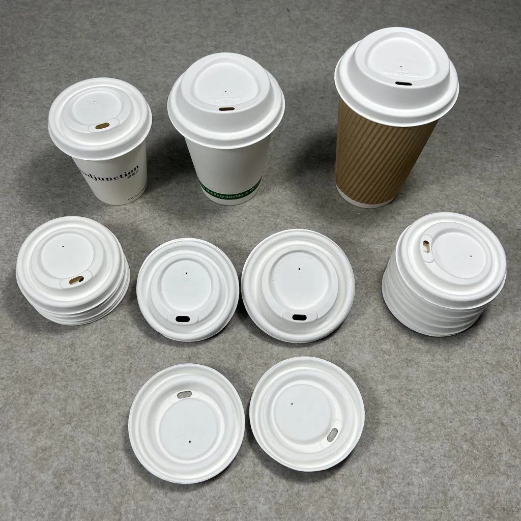 Tampas de chávenas de café biodegradáveis de bagaço de cana de açúcar