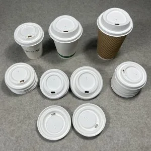 Sugarcane Bagasse Biodegradable Coffee Cup Lids: Pulp Molded Plant Fiber