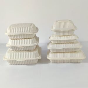 Wegwerpmaïszetmeel hamburger doos verpakking