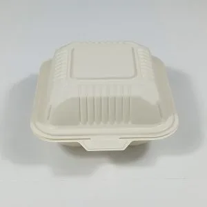 Emballage jetable de boîtes à burger en amidon de maïs