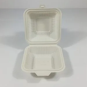 Emballage jetable de boîtes à burger en amidon de maïs