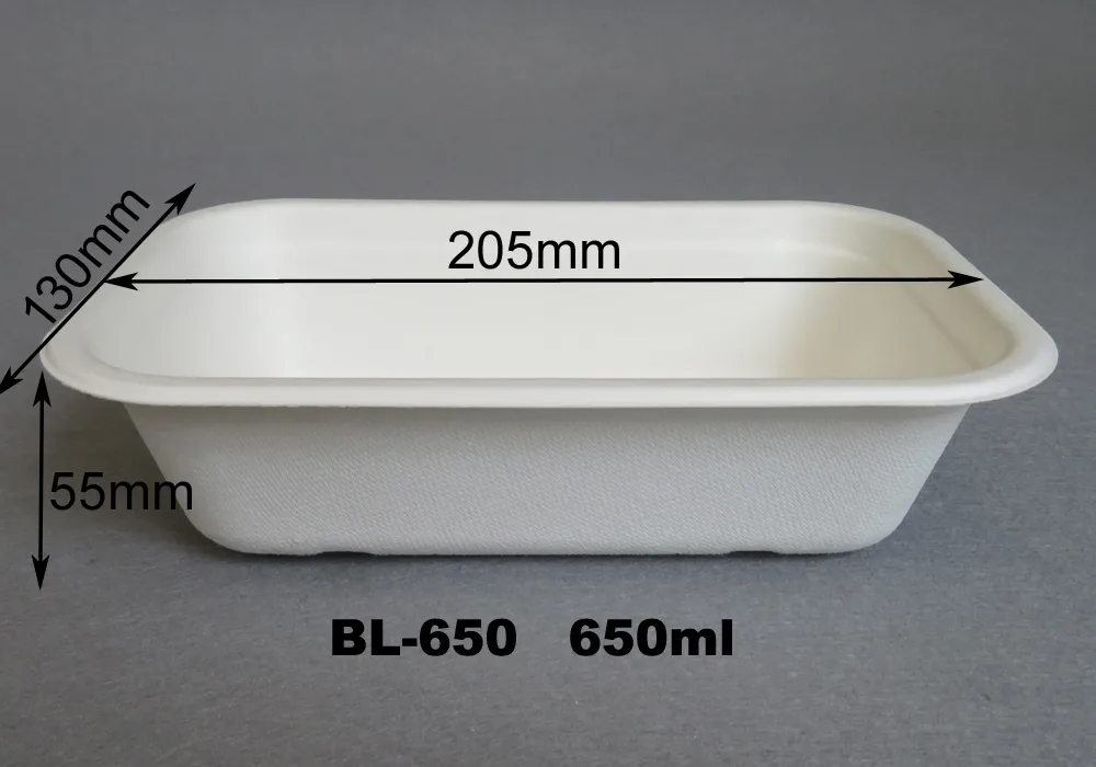 Tabuleiros de catering descartáveis e ecológicos com tampa