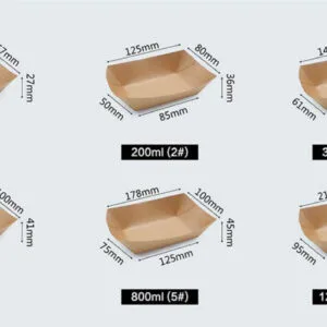 Plateau en papier jetable pour hot-dogs