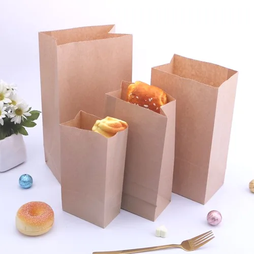 Papieren zakken van kraftpapier op maat