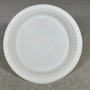 Platos de plástico compostables para fiestas