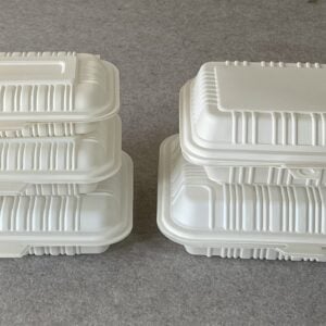 Wegwerpmaïszetmeel hamburger doos verpakking