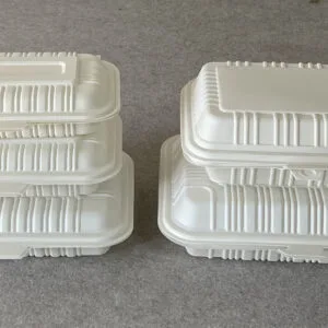 Envases desechables para hamburguesas de almidón de maíz