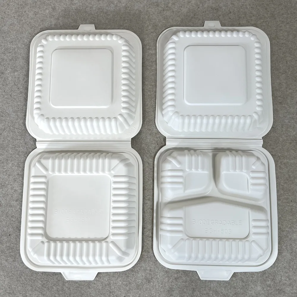 Maïszetmeel Composteerbare Plastic Voedselcontainer Dozen