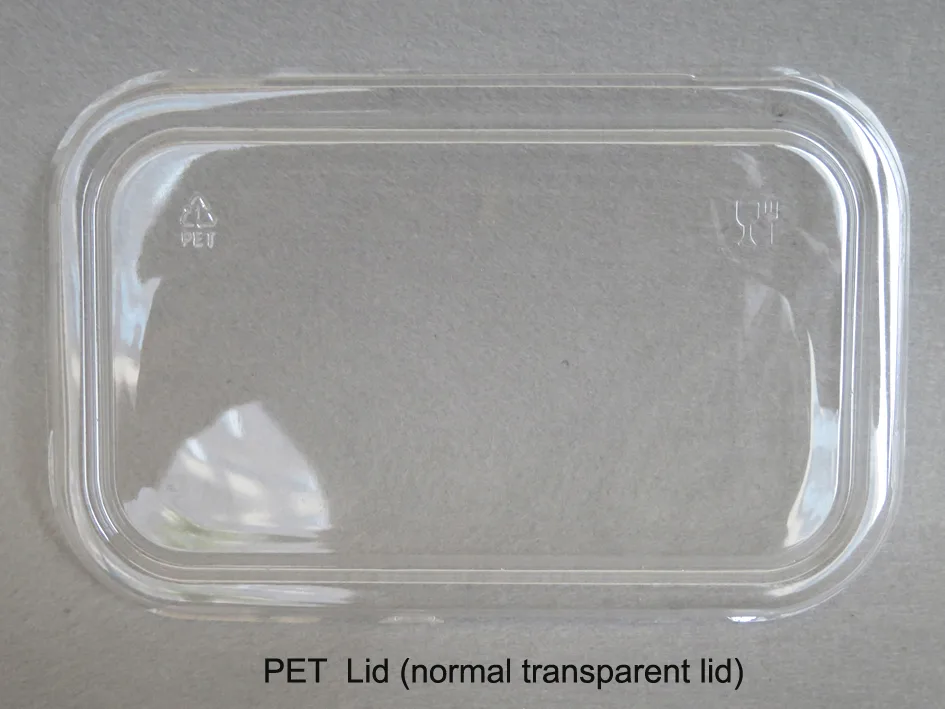 Tabuleiros de catering descartáveis e ecológicos com tampa