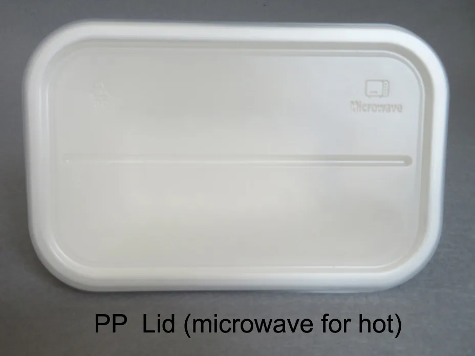 Tabuleiros de catering descartáveis e ecológicos com tampa