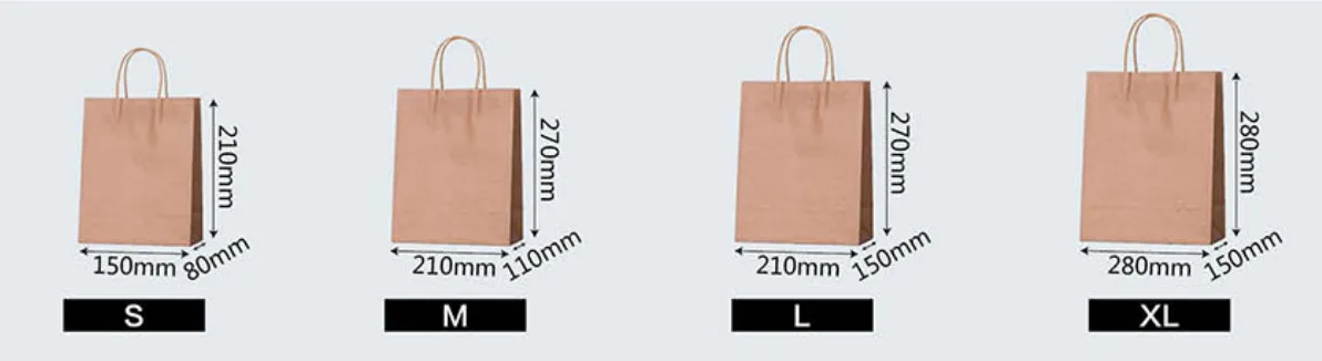 Sacos de papel kraft personalizados