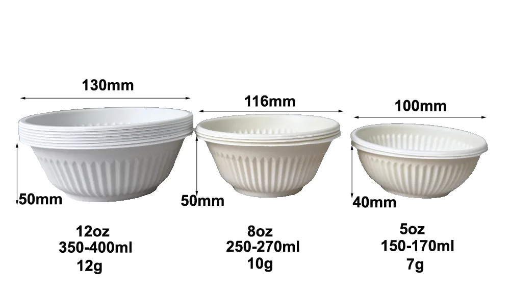 Одноразовые миски для кукурузного крахмала