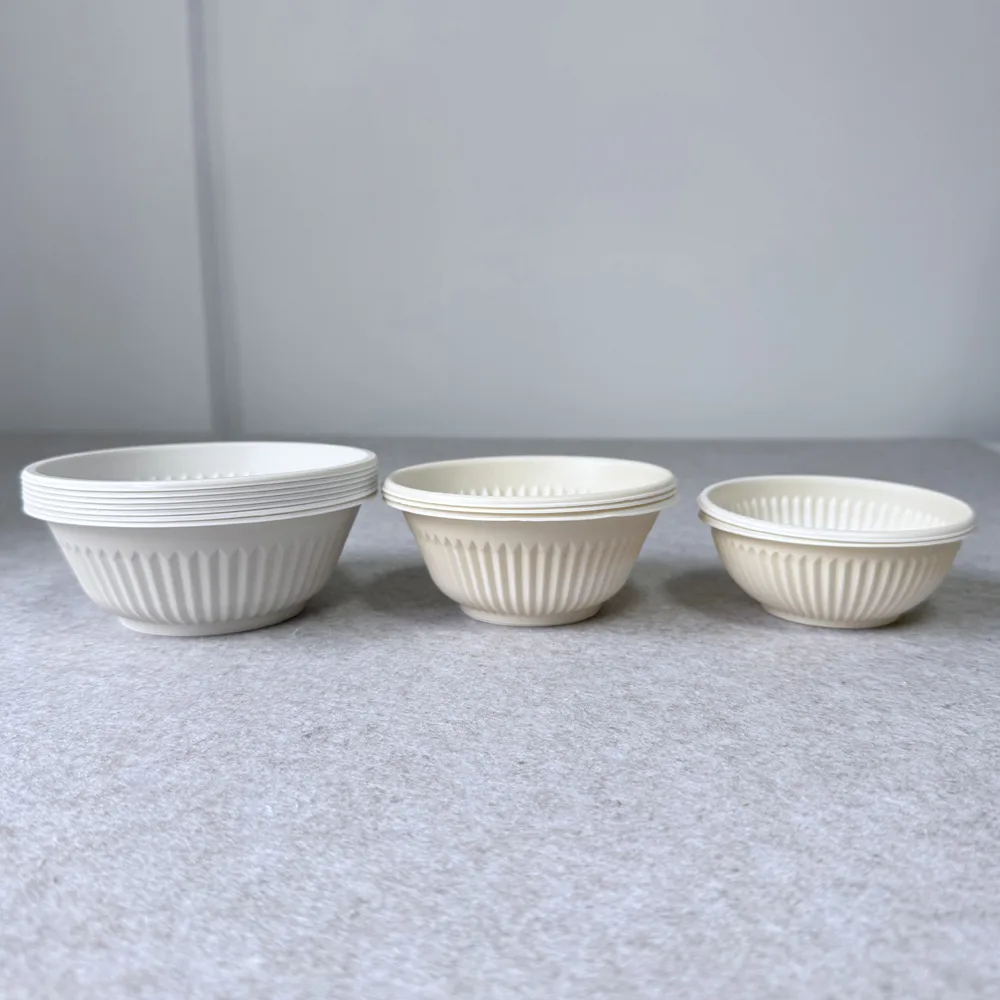 أوعية نشا الذرة التي تستخدم لمرة واحدة