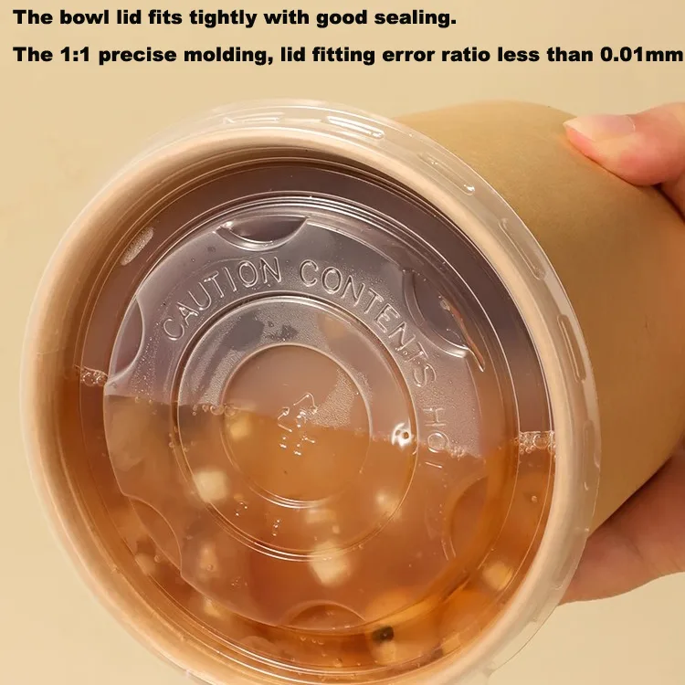 Envases de sopa para llevar con tapa