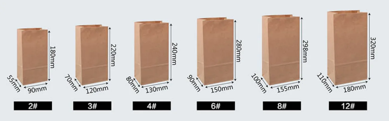 Sacos de papel kraft personalizados