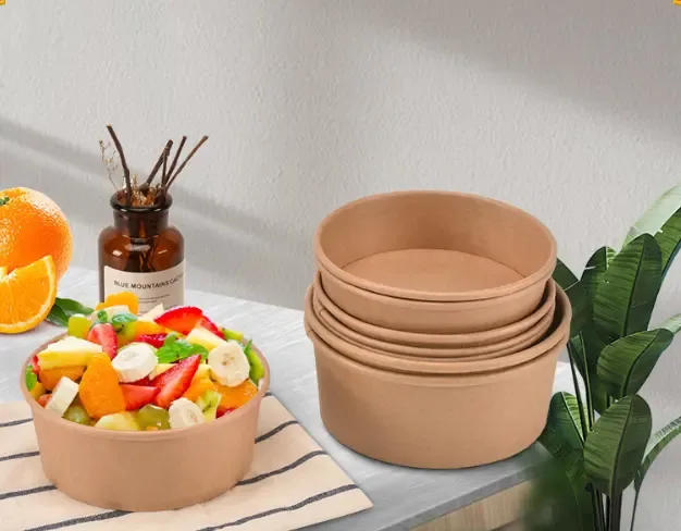 Бумажная миска для салата