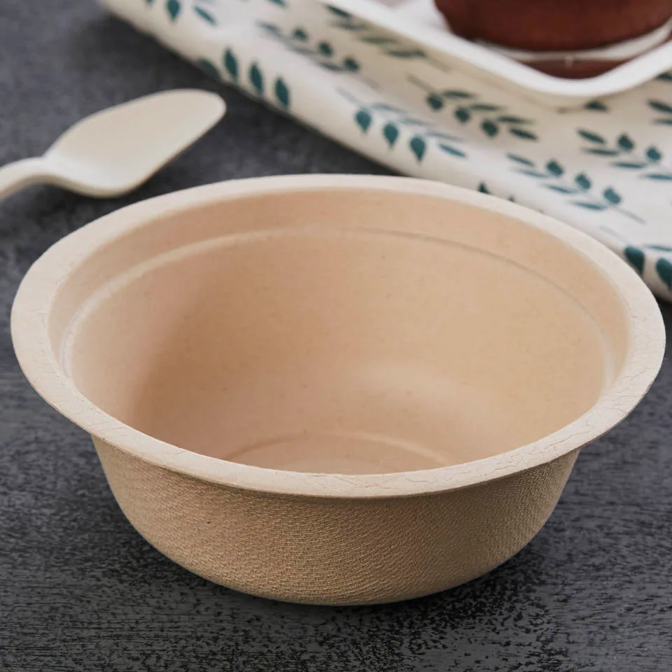 Taças descartáveis compostáveis Taça de pasta de papel