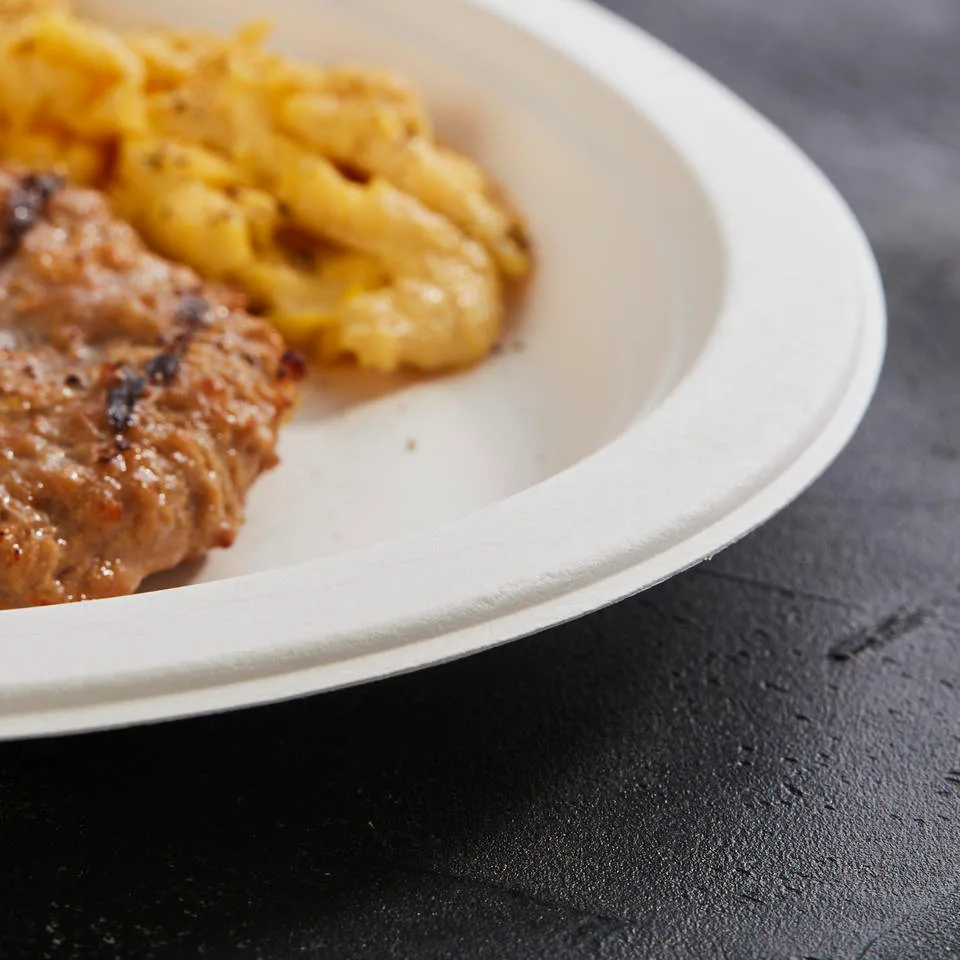 овальные бумажные тарелки