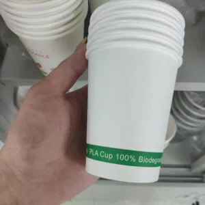 Gobelets en papier à revêtement PLA compostables