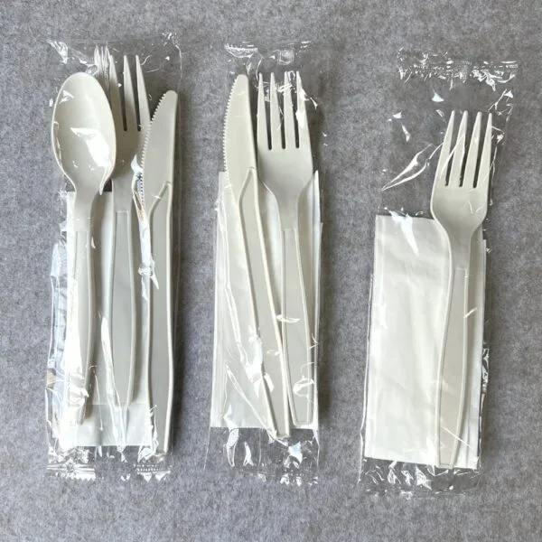 Biodegradable & Compostable Cutlery Utensils - Fork Spoon Knife