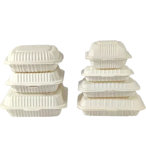 Cornstarch Clamshell Box