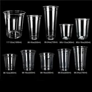 Gobelets en plastique jetables respectueux de l'environnement