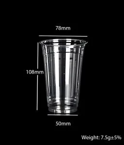 コンポスタブルPLAカップ クリア 10オンス/300ml