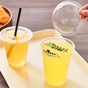 Gobelets à boissons froides biodégradables et compostables 12/16 oz