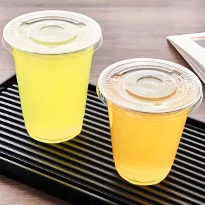 Kompostierbare PLA-Becher Klar