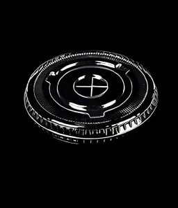 コンポスタブルPLAカップ クリアPLAフラットリッド