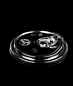 堆肥化可能なPLAカップ クリアPLAシップスルーリッド