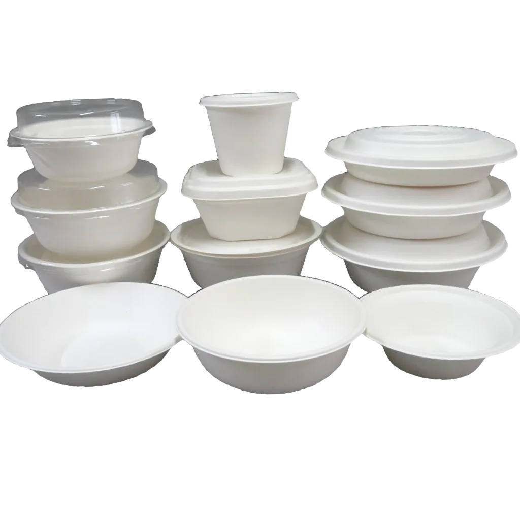 Чаши из багассы сахарного тростника