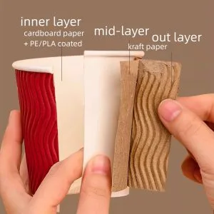 Tazas de café desechables con tapa