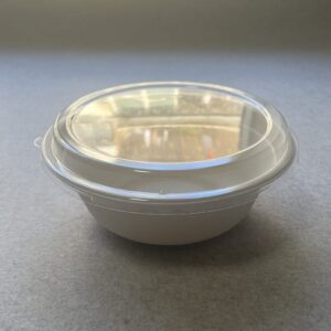 Миска из багассы с крышкой