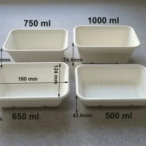 Bandejas ecológicas con tapa