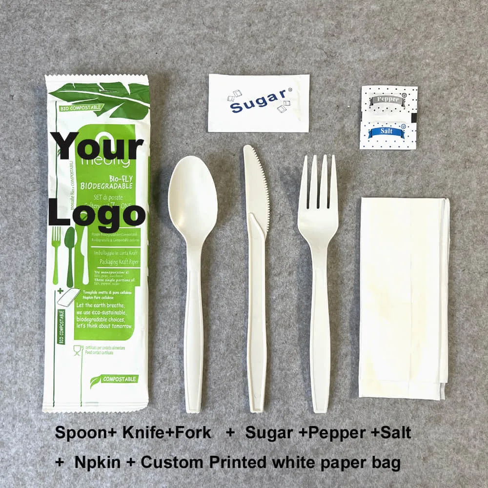 Compostable Biodegradable Cutlery Set 01 拷贝