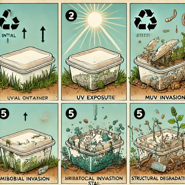 How long does it take for food containers to decompose and biodegrade
