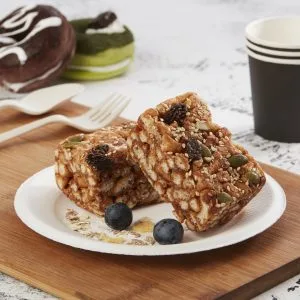 pequeños platos de papel para el postre