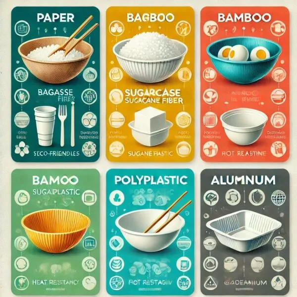 Explorando diferentes materiales para tazones desechables