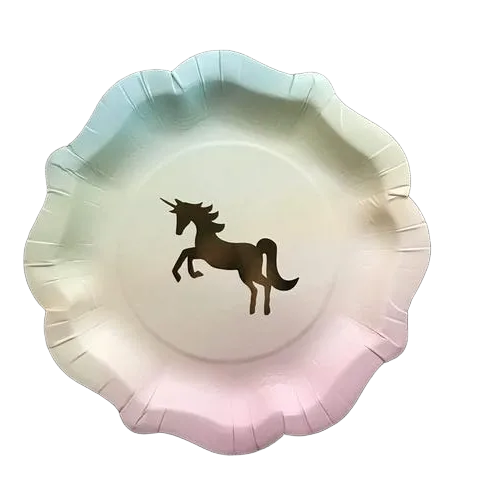 Бумажные тарелки с печатью 2