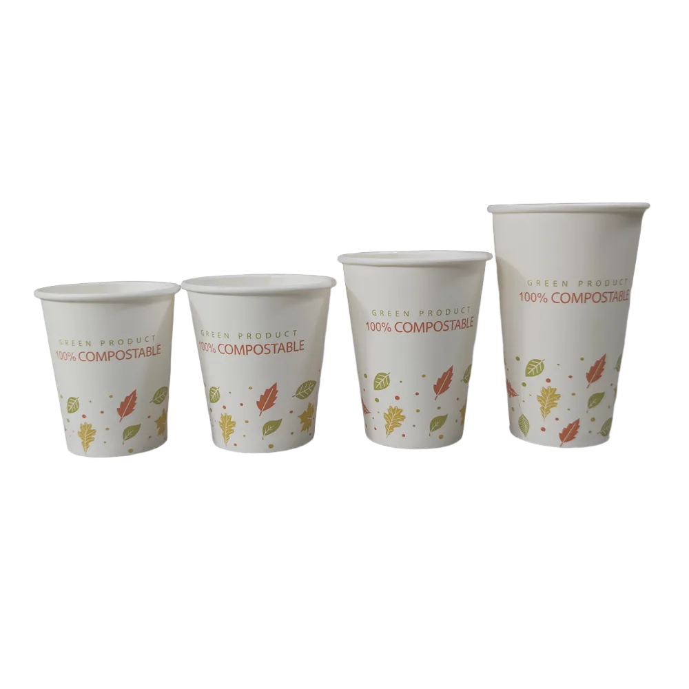 White Cardboard Paper Cups PLA lining