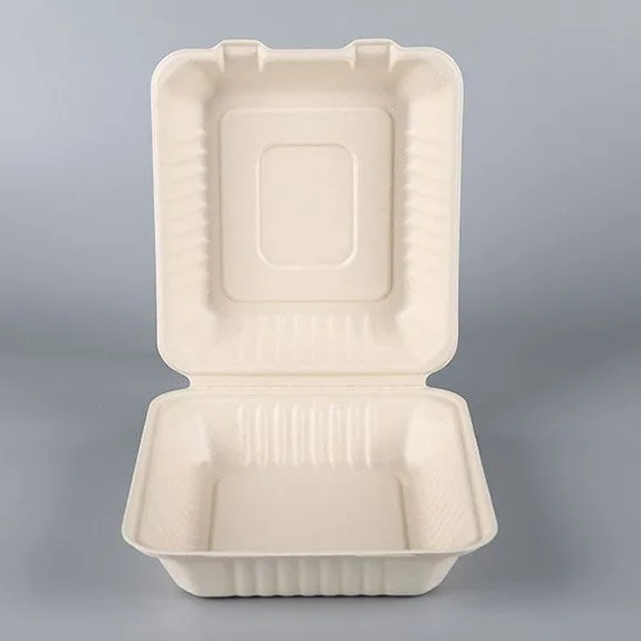 Contenedor Bagasse To Go 8×8 pulgadas