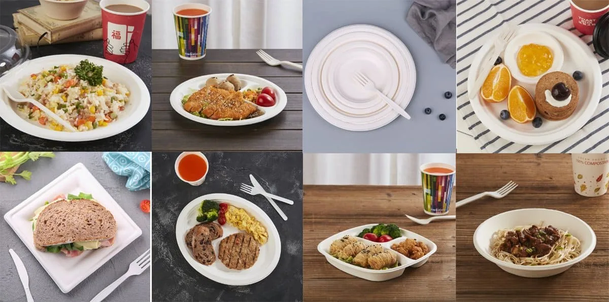 生分解性紙皿の使用法