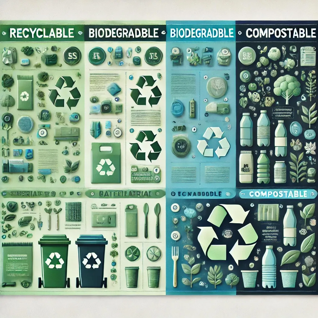 Recyclable vs. Biodegradable vs. Compostable