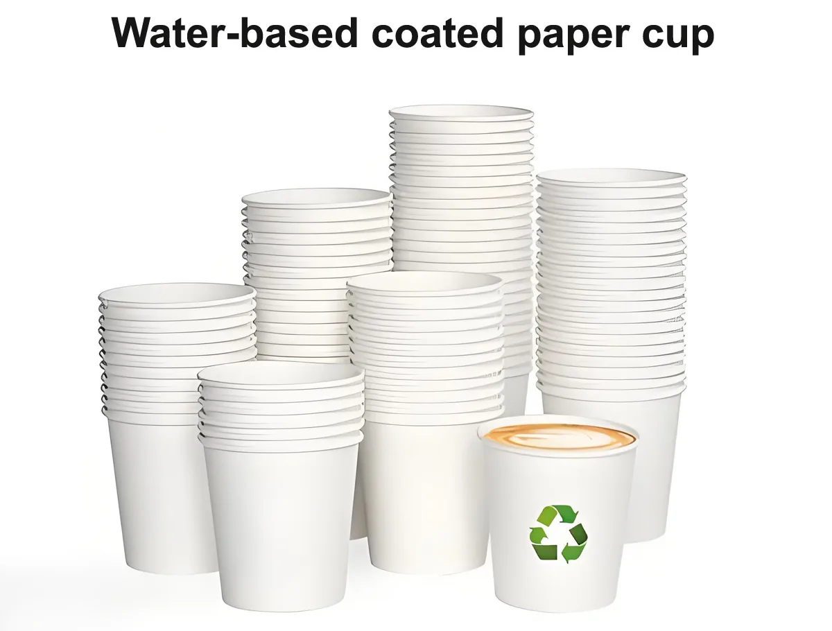 Water based coated paper cup