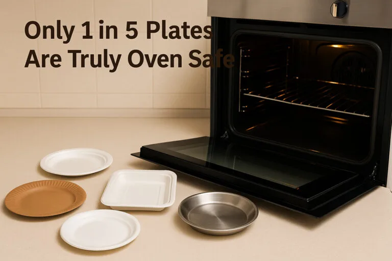 Seule une assiette sur cinq est réellement adaptée au four - commandez celles qui le sont.
