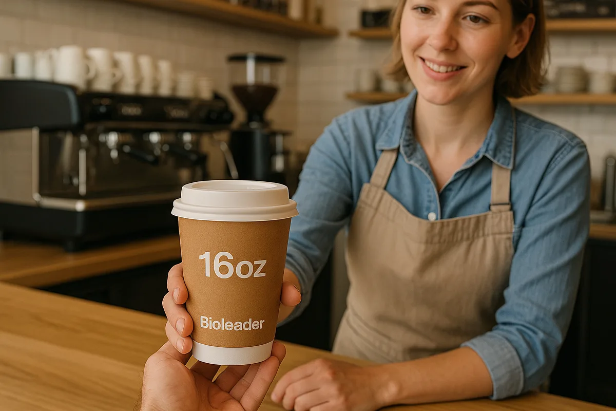 16oz paper coffee cup